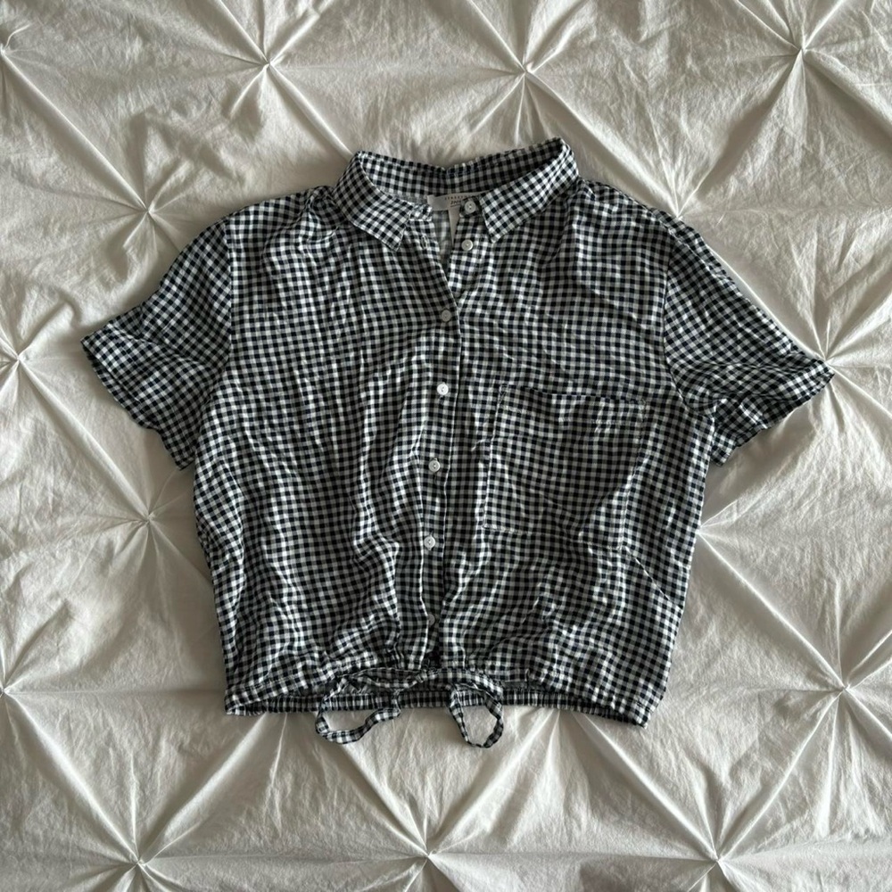 urban planet gingham button up top